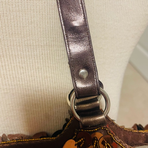 Vintage Y2K Sequin Brown purse - Picture 5 of 7